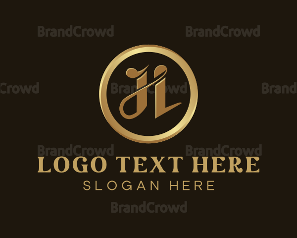 Deluxe Letter JL Monogram Logo