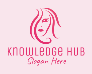 Beauty Spa - Pink Hair & Makeup logo design