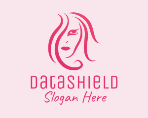 Hair Style - Pink Hair & Makeup logo design