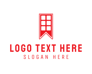 London - Telephone Booth Bookmark logo design