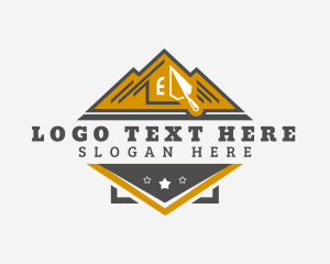 Plaster - Building Masonry Construction logo design