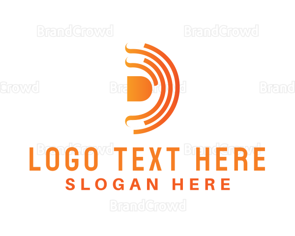 Tech Signal Letter D Logo