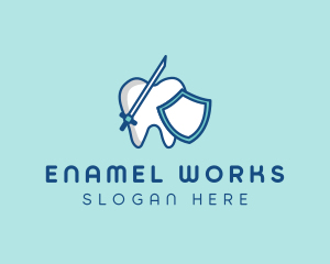 Enamel - Dental Tooth Enamel logo design