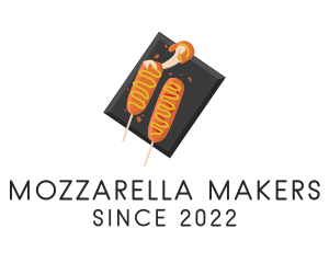 Mozzarella - Corn Dog Snack logo design