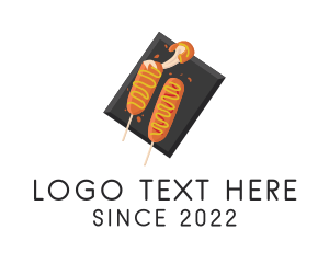 Hot Dog - Corn Dog Snack logo design