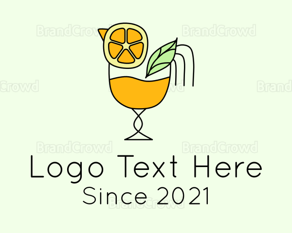 Orange Fruit Juice Logo