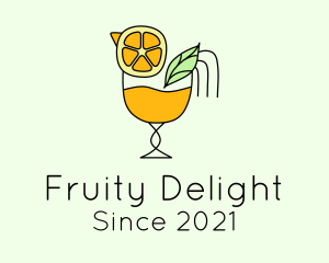 Orange Fruit Juice  logo design