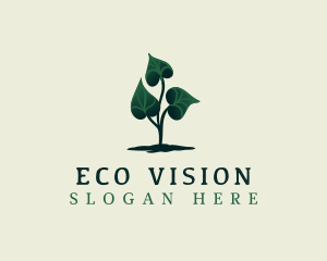 Eco Plant Leaves logo design