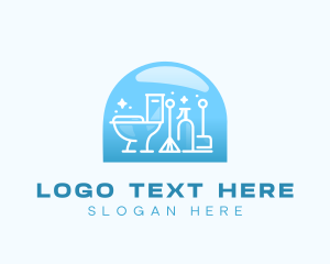 Cleaning - Sanitary Housekeeper Cleaning logo design