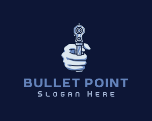 Firearm - Blue Gunpoint Firearm logo design