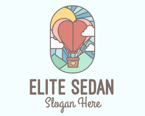 Heart - Heart Air Balloon logo design