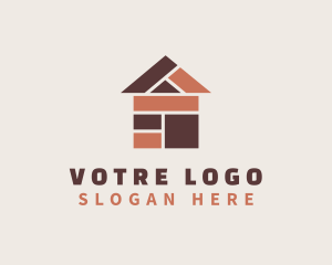 Floor - Brick Tiling House logo design