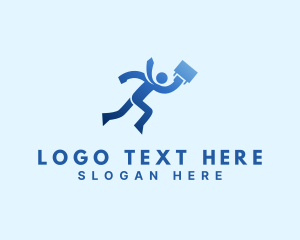 Labor - Running Employee Recruitment logo design