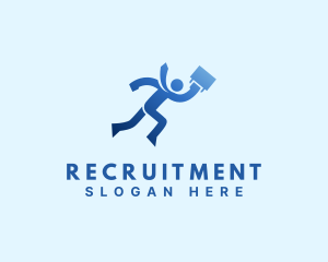 Running Employee Recruitment  logo design
