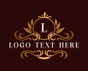 Expensive - Elegant Ornamental Crest logo design