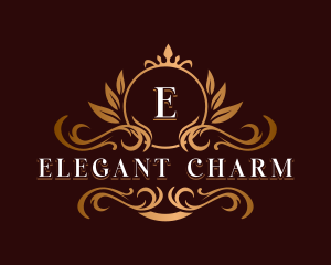 Elegant Ornamental Crest logo design