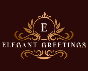 Elegant Ornamental Crest logo design