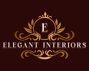 Elegant Ornamental Crest logo design