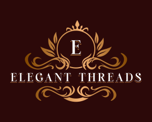 Elegant Ornamental Crest logo design