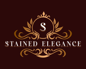 Elegant Ornamental Crest logo design