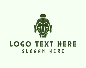 Indigenous - Tribal Head Tattoo logo design