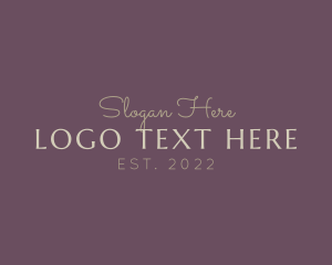 Brush Texture - Luxury Elegant Fashion logo design