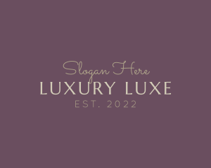 Luxury Elegant Fashion logo design