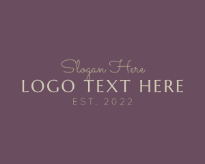 Luxury Elegant Fashion Logo