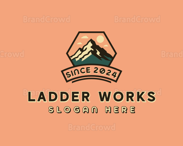 Adventure Hiking Mountain Logo