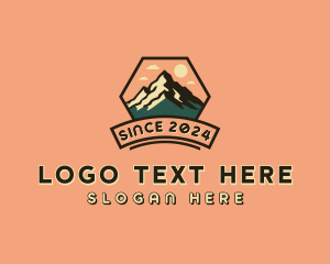 Adventure Hiking Mountain Logo