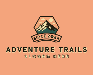 Adventure Hiking Mountain logo design