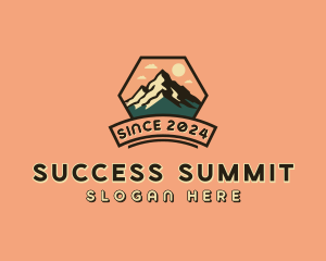 Adventure Hiking Mountain logo design