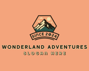 Adventure Hiking Mountain logo design