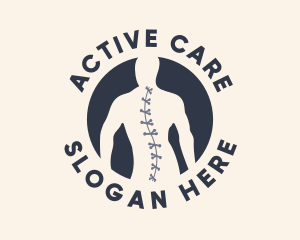 Physiotherapy - Spinal Bone Physiotherapy logo design