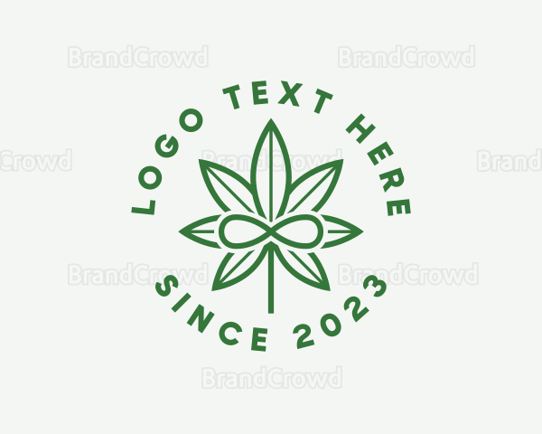 Infinity Marijuana Leaf Logo