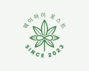 Infinity Marijuana Leaf logo design