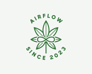 Infinity Marijuana Leaf logo design