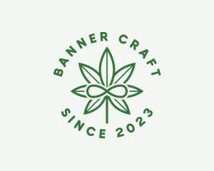 Infinity Marijuana Leaf logo design