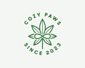 Infinity Marijuana Leaf logo design