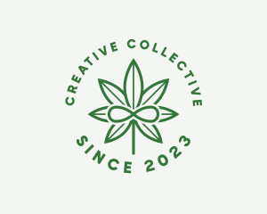 Infinity Marijuana Leaf logo design