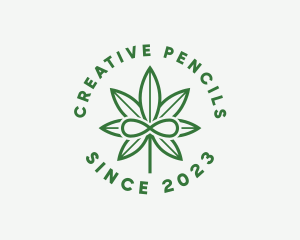 Infinity Marijuana Leaf logo design