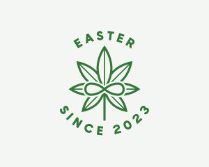 Cbd - Infinity Marijuana Leaf logo design