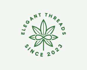 Infinity Marijuana Leaf logo design