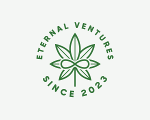 Infinite - Infinity Marijuana Leaf logo design