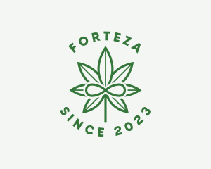 Infinity Marijuana Leaf logo design