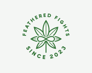 Infinity Marijuana Leaf logo design