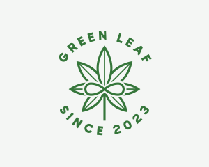 Marijuana - Infinity Marijuana Leaf logo design
