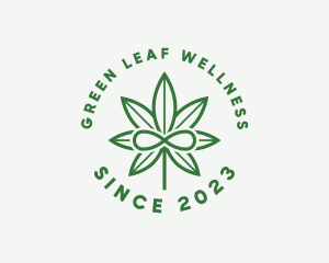 Cbd - Infinity Marijuana Leaf logo design