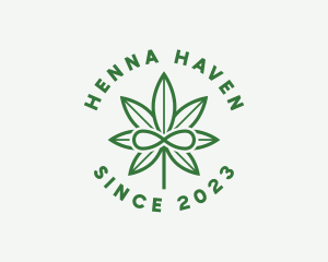 Infinity Marijuana Leaf logo design