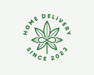 Infinity Marijuana Leaf logo design